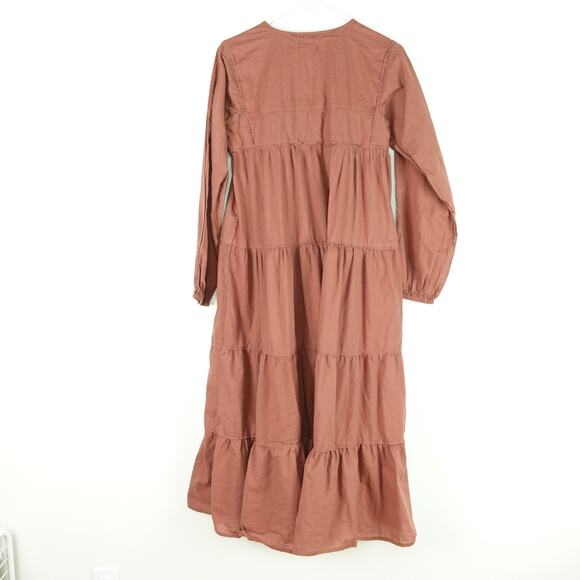 Maelu Dress Womens SZ XS Tiered Cottagecore Ethereal Prairie Flowy Boho Maxi - Picture 6 of 7